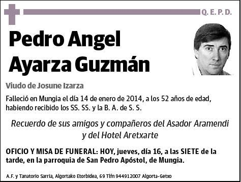 AYARZA GUZMAN,PEDRO ANGEL