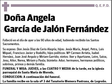 GARCIA DE JALON FERNANDEZ,ANGELA