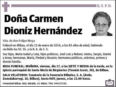 DIONIZ HERNANDEZ,CARMEN