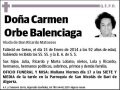 ORBE BALENCIAGA,CARMEN