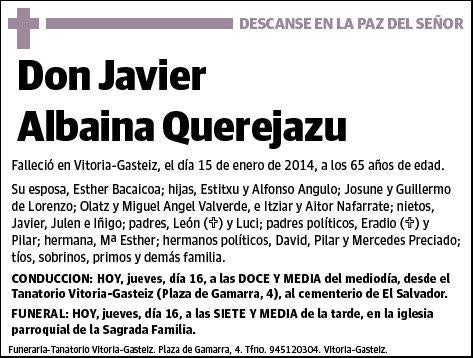 ALBAINA QUEREJAZU,JAVIER