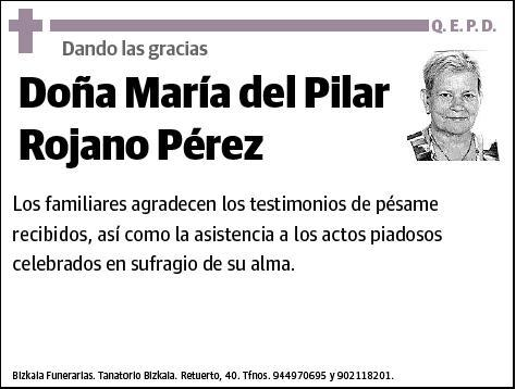 ROJANO PEREZ,MARIA DEL PILAR