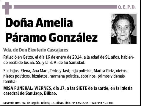 PARAMO GONZALEZ,AMELIA