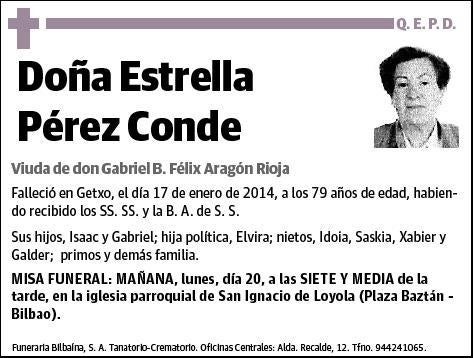 PEREZ CONDE,ESTRELLA