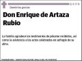 DE ARTAZA RUBIO,ENRIQUE