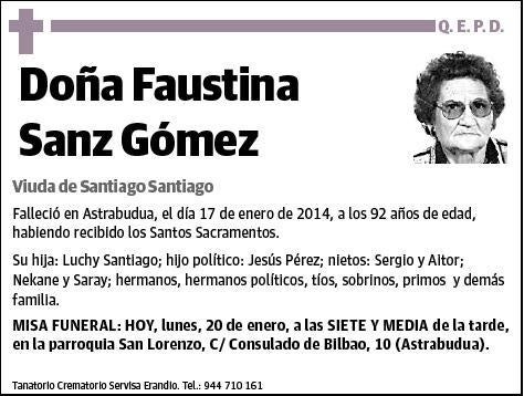 SANZ GOMEZ,FAUSTINA