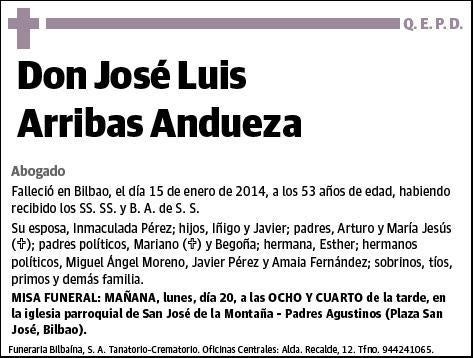 ARRIBAS ANDUEZA,JOSE LUIS