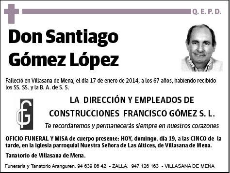 GOMEZ LOPEZ,SANTIAGO