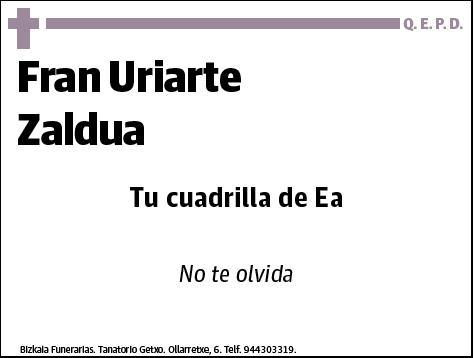 URIARTE ZALDUA,FRAN