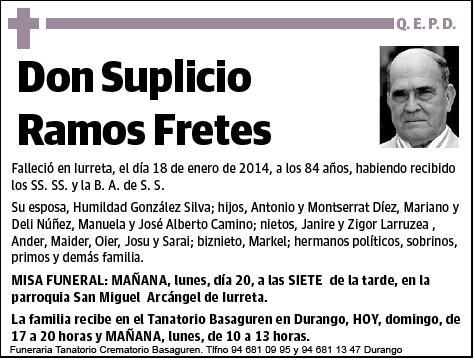 RAMOS FRETES,SUPLICIO