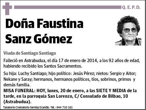 SANZ GOMEZ,FAUSTINA