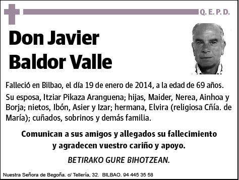 BALDOR VALLE,JAVIER