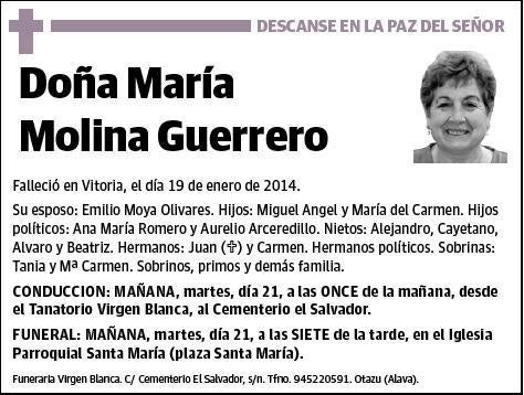 MOLINA GUERRERO,MARIA