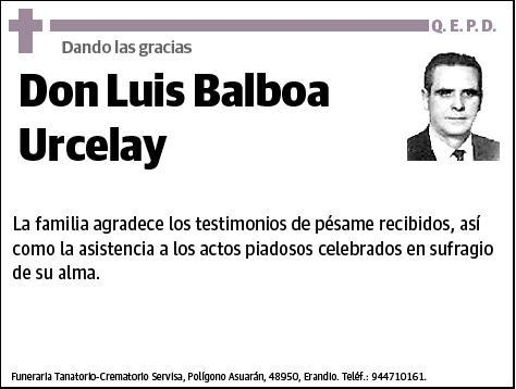 BALBOA URCELAY,LUIS