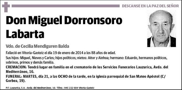 DORRONSORO LABARTA,MIGUEL