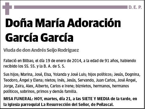 GARCIA GARCIA,MARIA ADORACION