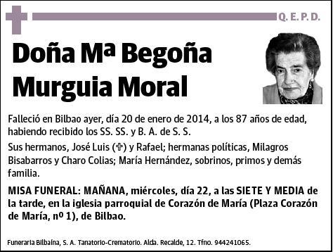 MURGUIA MORAL,Mª BEGOÑA