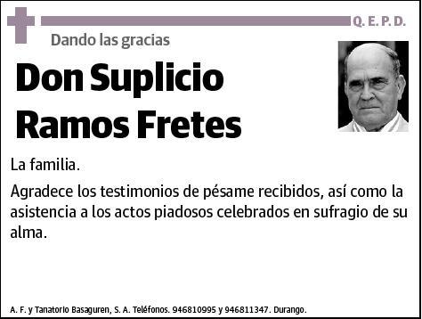 RAMOS FRETES,SUPLICIO