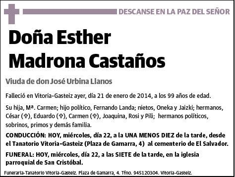 MADRONA CASTAÑOS,ESTHER