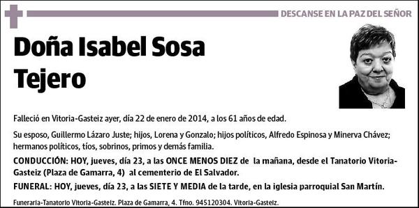 SOSA TEJERO,ISABEL