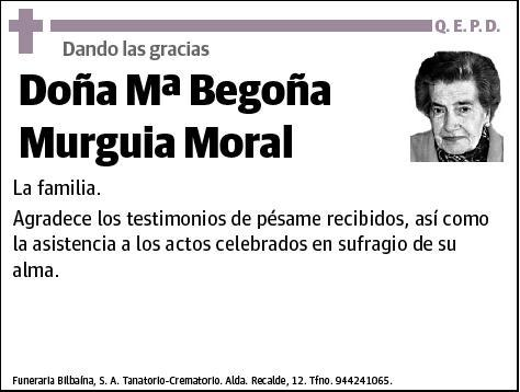 MURGUIA MORAL,Mª BEGOÑA