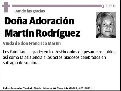 MARTIN RODRIGUEZ,ADORACION