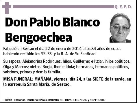 BLANCO BENGOECHEA,PABLO