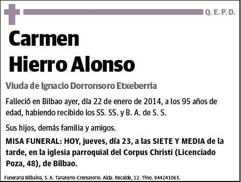 HIERRO ALONSO,CARMEN