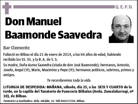 BAAMONDE SAAVEDRA,MANUEL