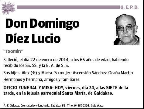 DIEZ LUCIO,DOMINGO