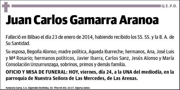 GAMARRA ARANOA,JUAN CARLOS