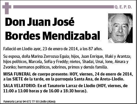 BORDES MENDIZABAL,JUAN JOSE