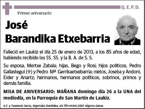 BARANDIKA ETXEBARRIA,JOSE