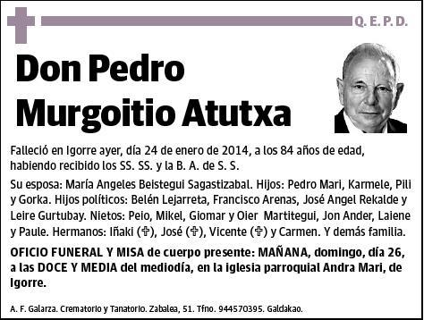 MURGOITIO ATUTXA,PEDRO