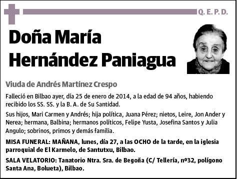 HERNANDEZ PANIAGUA,MARIA