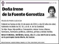 DE LA FUENTE GOROSTIZA,IRENE