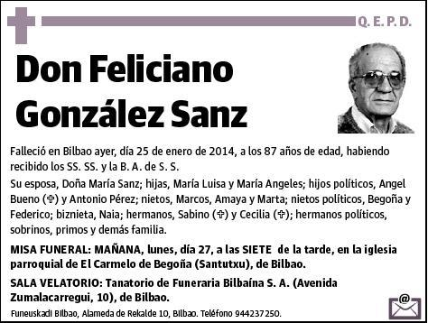 GONZALEZ SANZ,FELICIANO