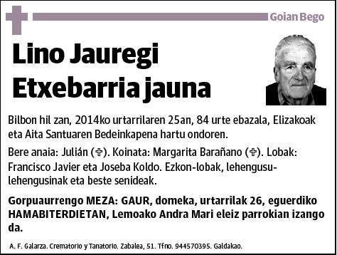 JAUREGI ETXEBARRIA,LINO