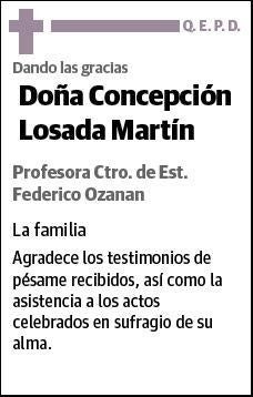 LOSADA MARTIN,CONCEPCION