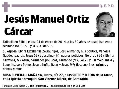 ORTIZ CARCAR,JESUS MANUEL