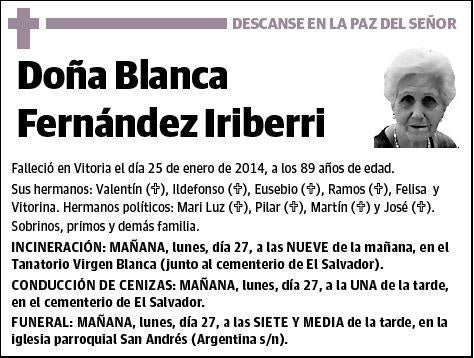 FERNANDEZ IRIBERRI,BLANCA