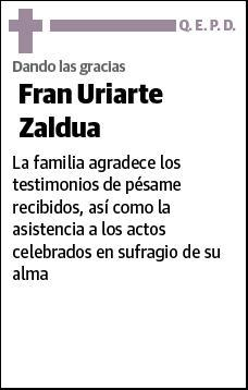 URIARTE ZALDUA,FRAN