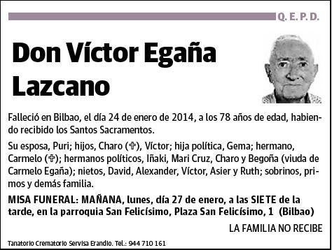 EGAÑA LAZCANO,VICTOR