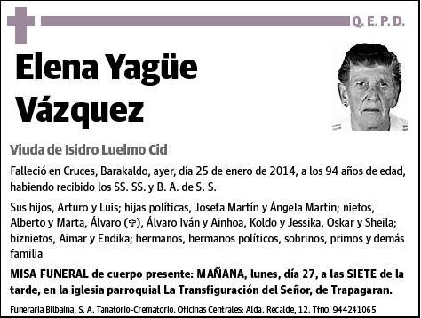 YAGUE VAZQUEZ,ELENA