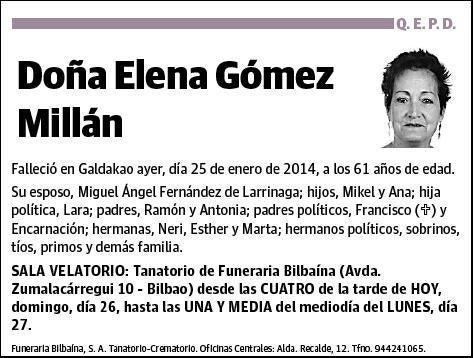 GOMEZ MILLAN,ELENA