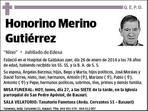 MERINO GUTIERREZ,HONORIO