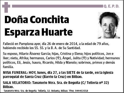 ESPARZA HUARTE,CONCHITA