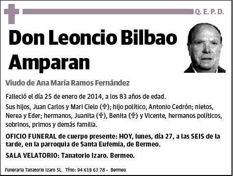 BILBAO AMPARAN,LEONCIO