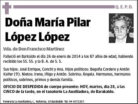 LOPEZ LOPEZ,MARIA PILAR