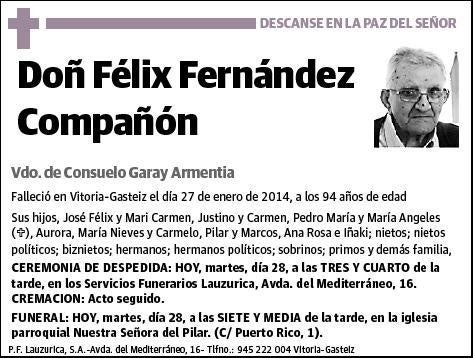 FERNANDEZ COMPAÑON,FELIX